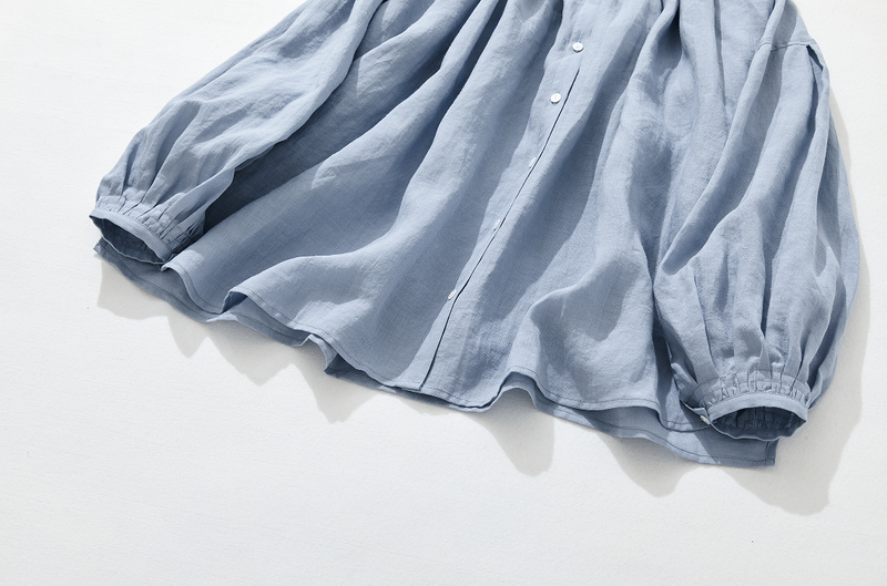 亞麻襯衫 亞麻長袖 220606 可搭配多種服裝