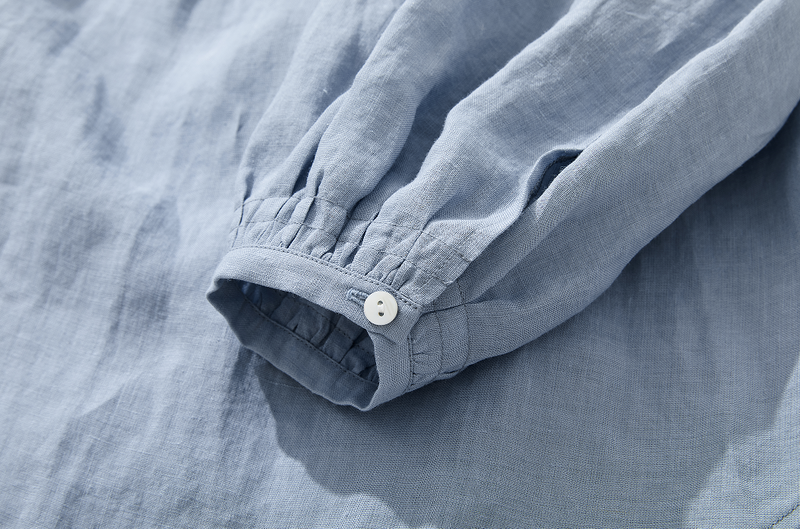 亞麻襯衫 亞麻長袖 220606 可搭配多種服裝