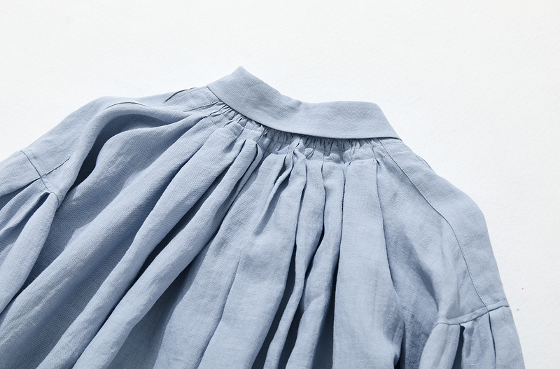 亞麻襯衫 亞麻長袖 220606 可搭配多種服裝