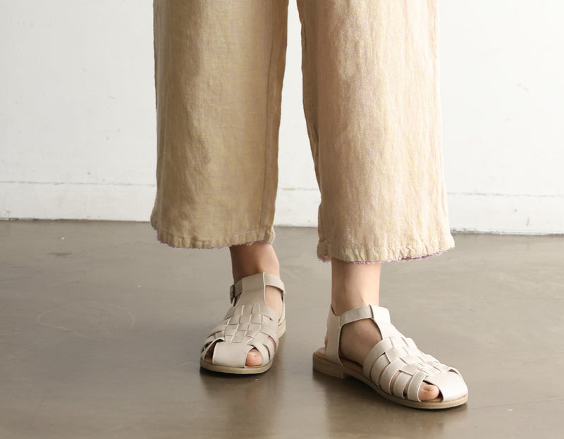 光滑舒適的亞麻褲 100%亞麻 240712-1