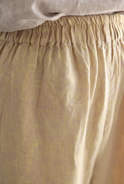 光滑舒適的亞麻褲 100%亞麻 240712-1