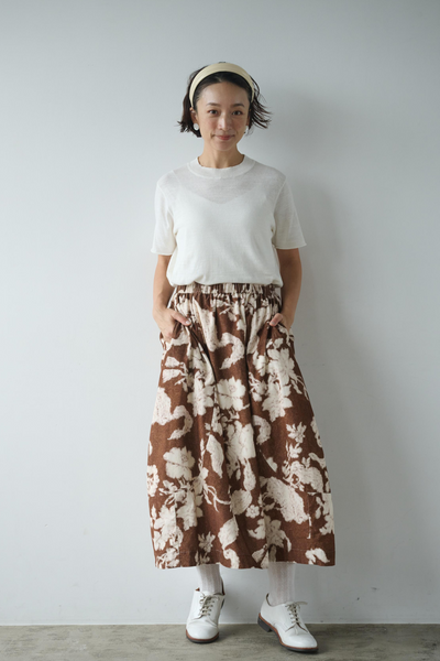 期間限定10％OFF★シンプルで上品なコットンリネンニット　サマーニット 　240707