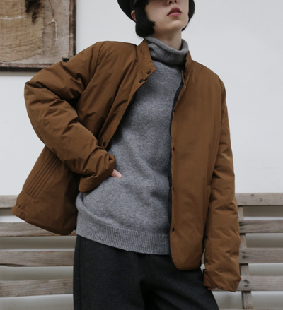 Lightweight and warm reversible down jacket/coat 251107