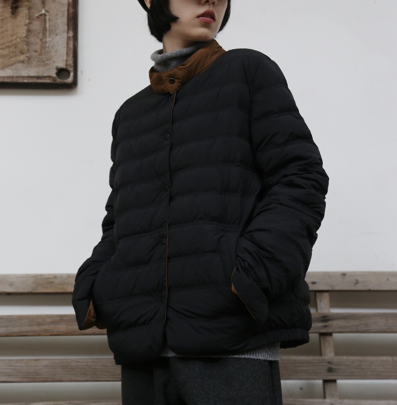 Lightweight and warm reversible down jacket/coat 251107