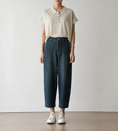 通気性抜群 シワになりにくい 夏用ニットポロシャツ 　半袖ニット 　250611