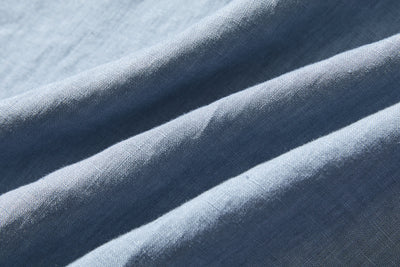 A simple yet stylish 100% linen long-sleeved blouse (230516-1) 