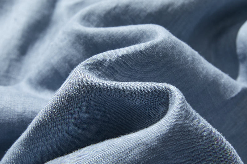 A simple yet stylish 100% linen long-sleeved blouse (230516-1) 