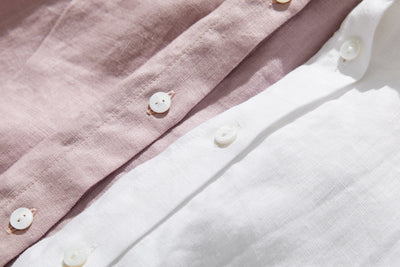 Comfortable linen shirt blouse with 3/4 sleeves for everyday wear (230612)