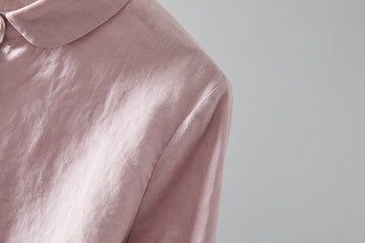 Comfortable linen shirt blouse with 3/4 sleeves for everyday wear (230612)