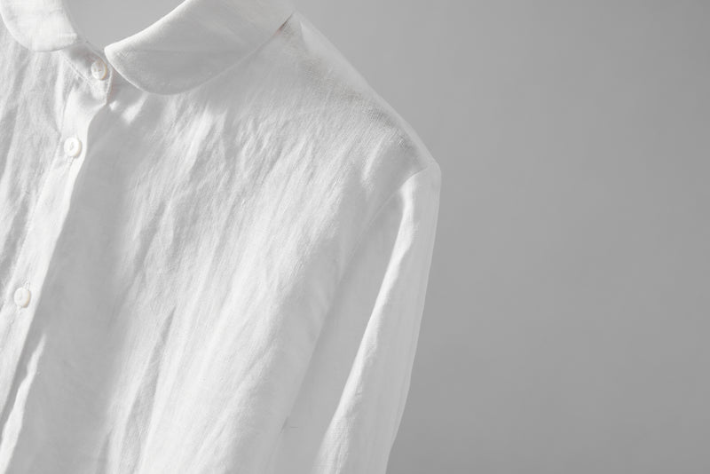 Comfortable linen shirt blouse with 3/4 sleeves for everyday wear (230612)