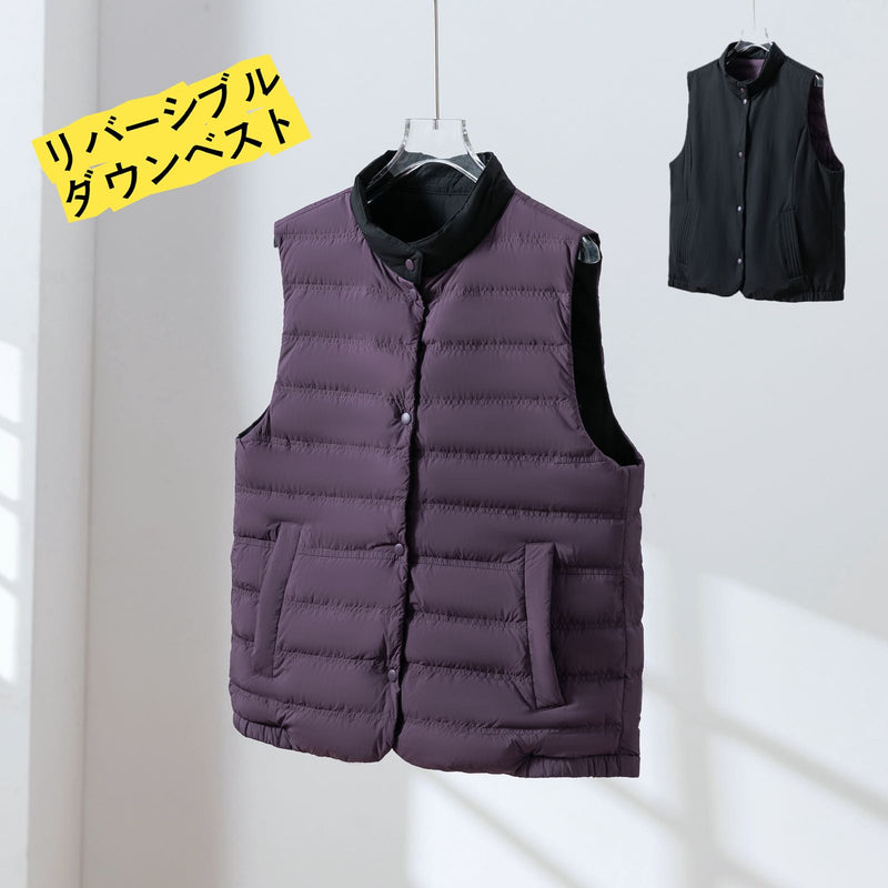 【両面着用できるダウンベスト】寒い季節の必須アイテム！秋冬ダウンベスト　　251109