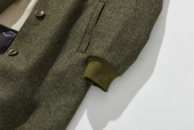 これからの季節の主役アウター　ウール混ヘリンボーン織生地　ブルゾン　コート 　231013