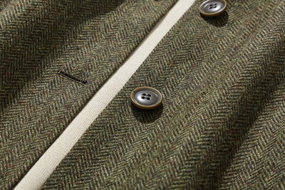 これからの季節の主役アウター　ウール混ヘリンボーン織生地　ブルゾン　コート 　231013