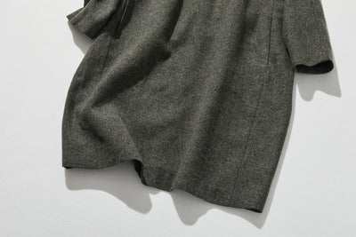 ★New Color★ Popular Vintage-Style Herringbone Fabric Wool Blend Dress, Loose Fit, Lined, 221002-6 