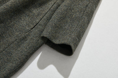 ★New Color★ Popular Vintage-Style Herringbone Fabric Wool Blend Dress, Loose Fit, Lined, 221002-6 