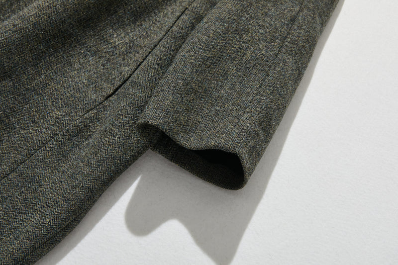 ★New Color★ Popular Vintage-Style Herringbone Fabric Wool Blend Dress, Loose Fit, Lined, 221002-6 