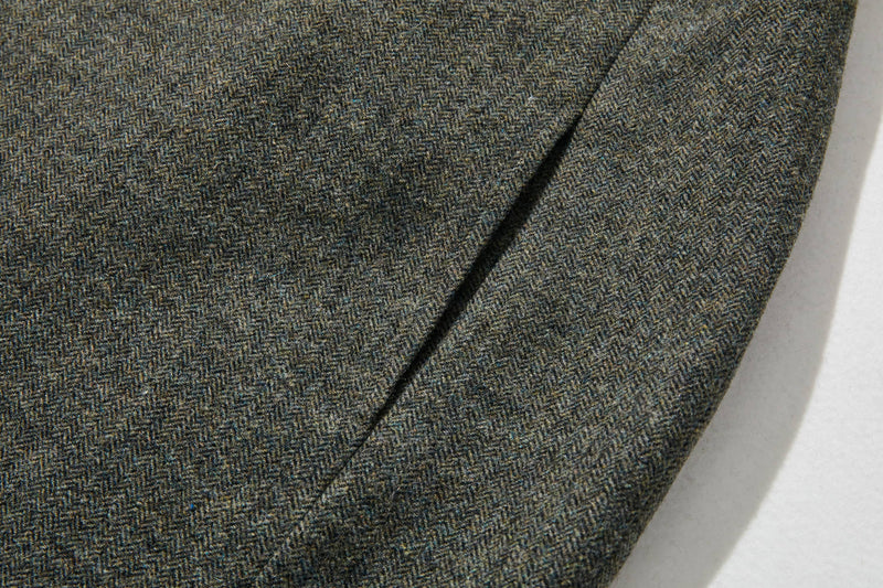 ★New Color★ Popular Vintage-Style Herringbone Fabric Wool Blend Dress, Loose Fit, Lined, 221002-6 