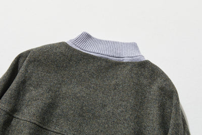 ★New Color★ Popular Vintage-Style Herringbone Fabric Wool Blend Dress, Loose Fit, Lined, 221002-6 