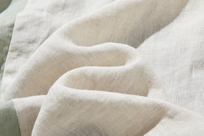 夏の定番ワンピース 配色ワンピース　リネン100％　半袖ワンピース　250705-1