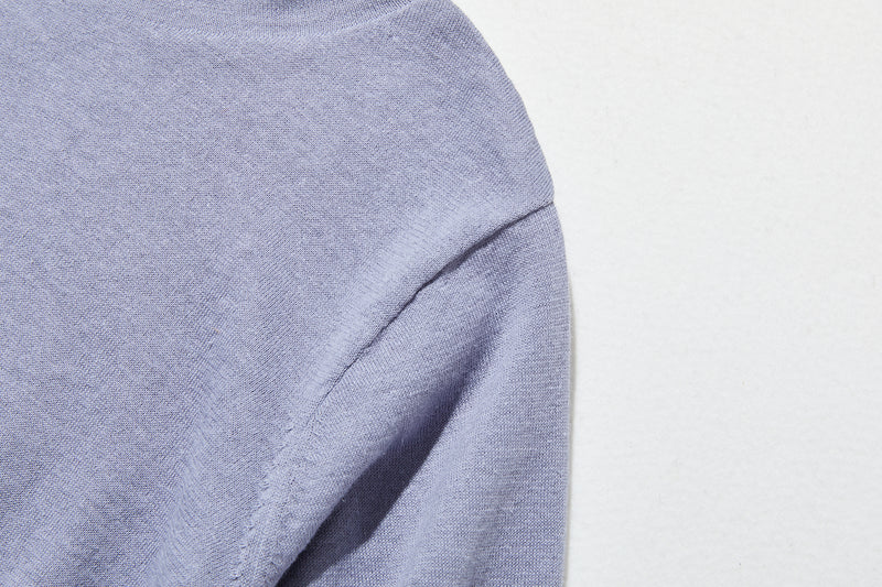 夏の定番に！涼やか着回しニット　リネン コットン半袖トップス　250704