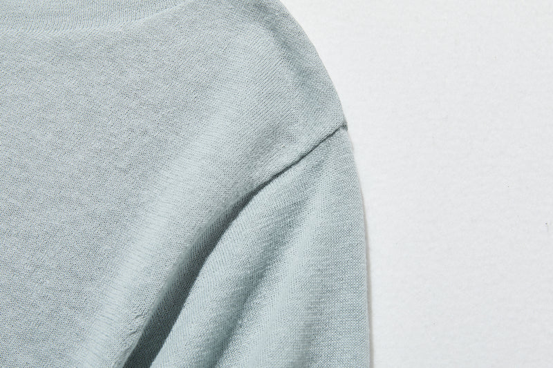 夏の定番に！涼やか着回しニット　リネン コットン半袖トップス　250704