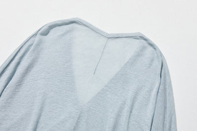 即使在炎熱的季節也能保持涼爽！四分之三袖亞麻開襟衫 防紫外線防曬 240701