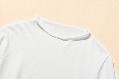 夏の定番に！涼やか着回しニット　リネン コットン半袖トップス　250704