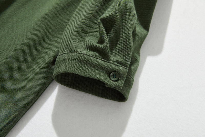 春と夏にぴったり！ ラフで動きやすいポロカラーワンピース　コットン100％　　250303