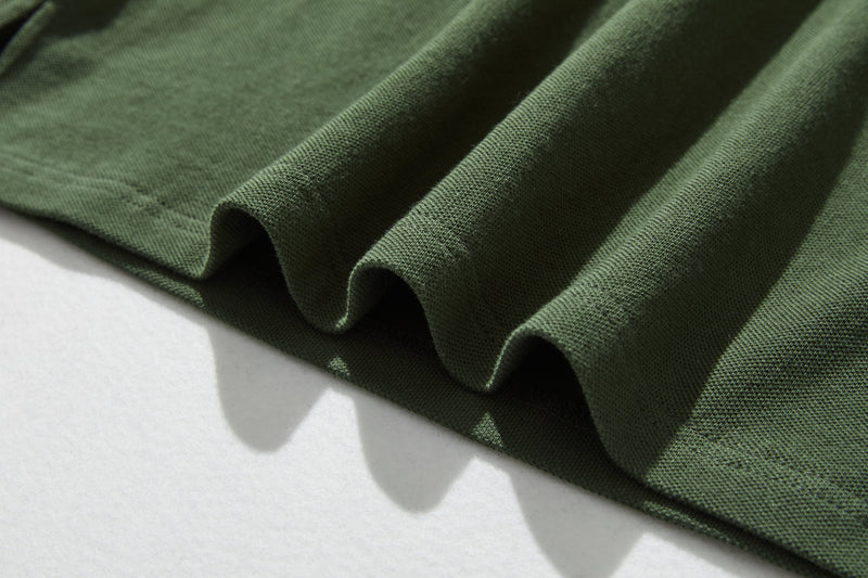 春と夏にぴったり！ ラフで動きやすいポロカラーワンピース　コットン100％　　250303