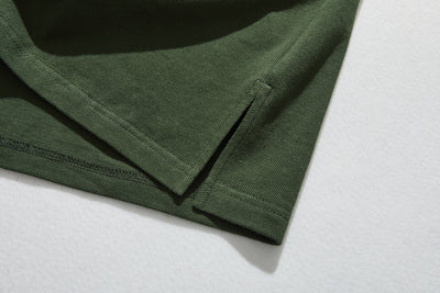 春と夏にぴったり！ ラフで動きやすいポロカラーワンピース　コットン100％　　250303