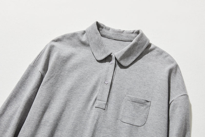 春と夏にぴったり！ ラフで動きやすいポロカラーワンピース　コットン100％　　250303