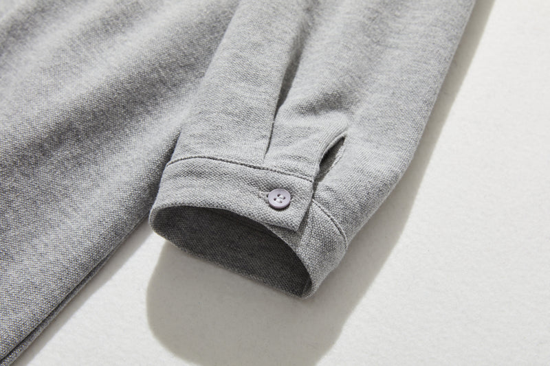 春と夏にぴったり！ ラフで動きやすいポロカラーワンピース　コットン100％　　250303