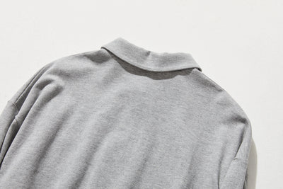 春と夏にぴったり！ ラフで動きやすいポロカラーワンピース　コットン100％　　250303