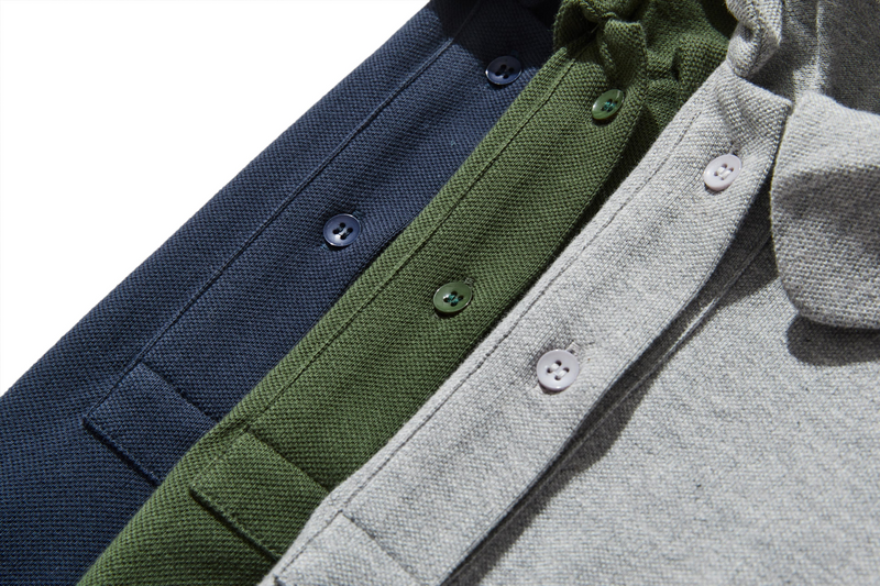 春と夏にぴったり！ ラフで動きやすいポロカラーワンピース　コットン100％　　250303