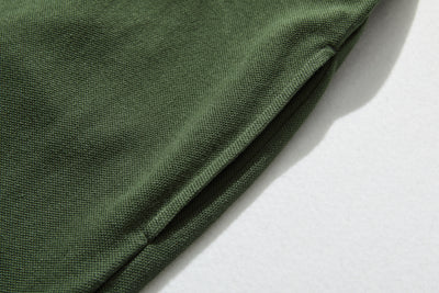 春と夏にぴったり！ ラフで動きやすいポロカラーワンピース　コットン100％　　250303