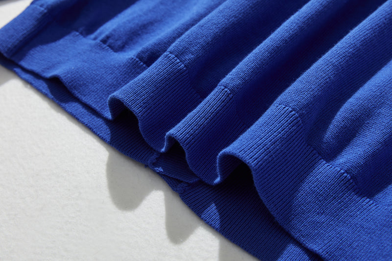 存在感適中的開襟羊毛衫，配色提花，長袖，241001