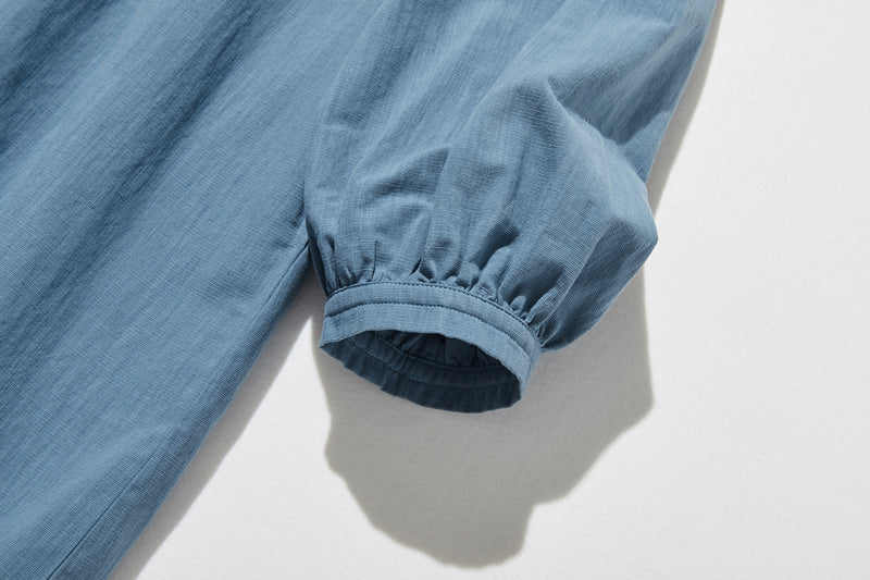 ふんわりした女性らしいシルエットが魅力。秋冬の抜け感ロングワンピース　コットンリネン ワンピース　250912-1