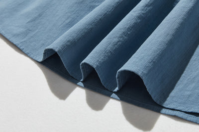 ふんわりした女性らしいシルエットが魅力。秋冬の抜け感ロングワンピース　コットンリネン ワンピース　250912-1