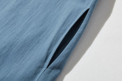 ふんわりした女性らしいシルエットが魅力。秋冬の抜け感ロングワンピース　コットンリネン ワンピース　250912-1