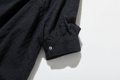 ふんわり優美な刺繍が魅力のコットンプルオーバー 7分袖　コットン100％　 250806-2