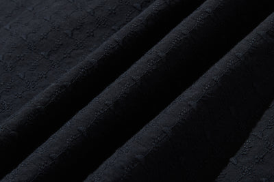 ふんわり優美な刺繍が魅力のコットンプルオーバー 7分袖　コットン100％　 250806-2