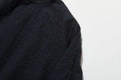 ふんわり優美な刺繍が魅力のコットンプルオーバー 7分袖　コットン100％　 250806-2