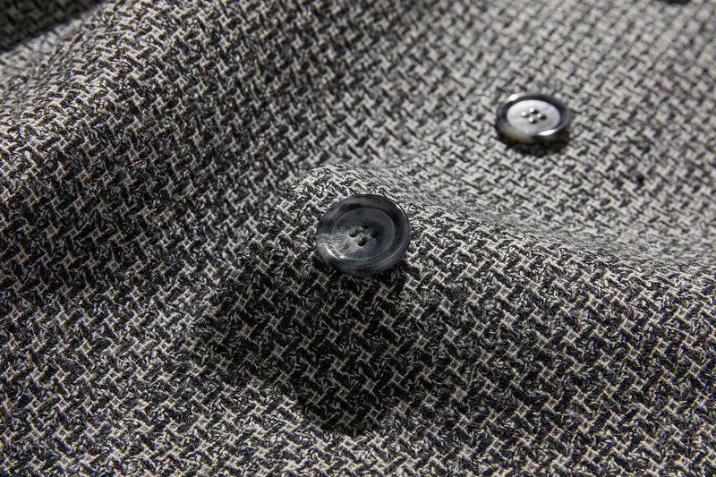 お洒落可愛いを格上げするツイードアウター　ジャケット　ウール混　裏地付き　231207-1