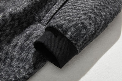 これからの季節の主役アウター　ウール混ヘリンボーン織生地　ブルゾン　コート 　231013