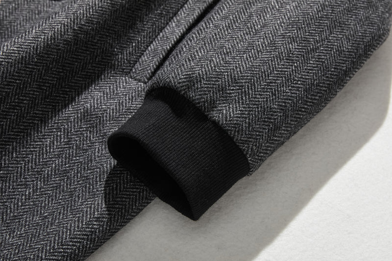 これからの季節の主役アウター　ウール混ヘリンボーン織生地　ブルゾン　コート 　231013