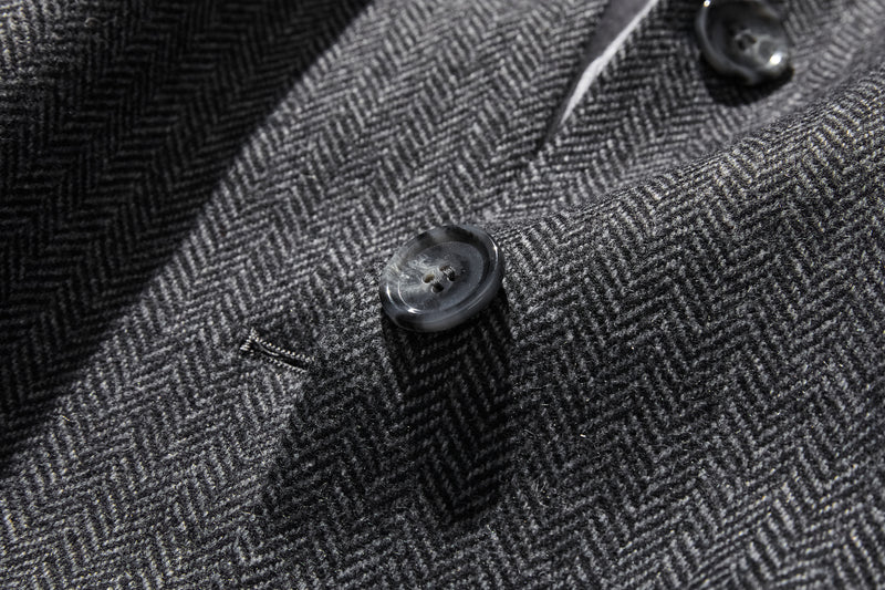 これからの季節の主役アウター　ウール混ヘリンボーン織生地　ブルゾン　コート 　231013