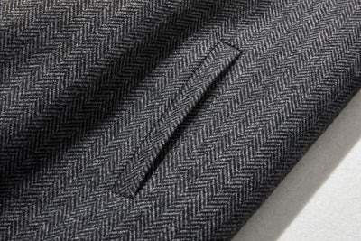 これからの季節の主役アウター　ウール混ヘリンボーン織生地　ブルゾン　コート 　231013