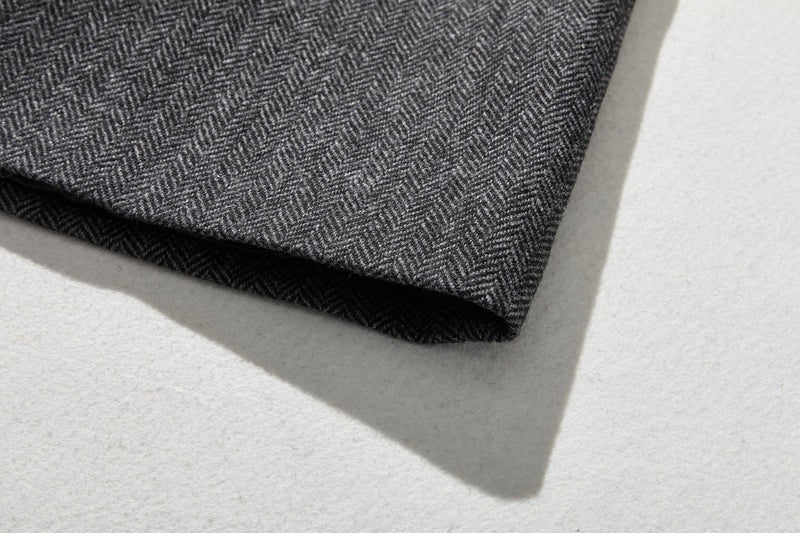 これからの季節の主役アウター　ウール混ヘリンボーン織生地　ブルゾン　コート 　231013