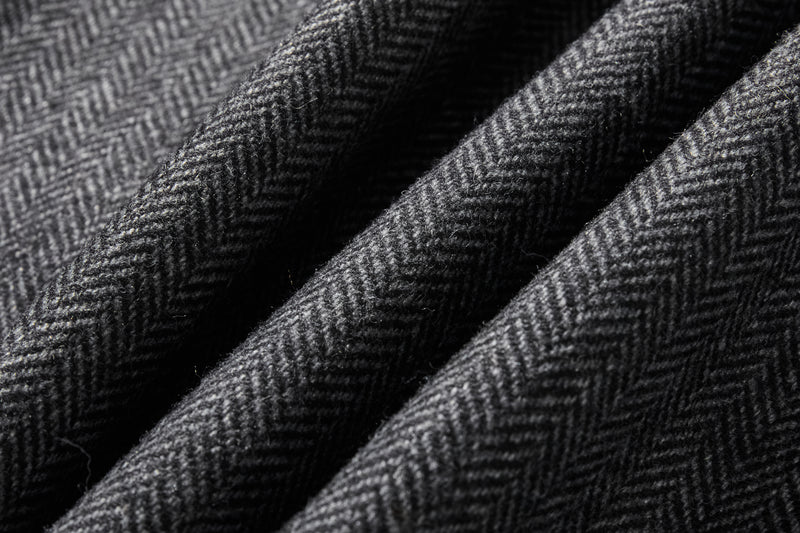 これからの季節の主役アウター　ウール混ヘリンボーン織生地　ブルゾン　コート 　231013