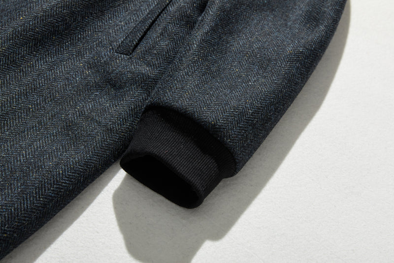 これからの季節の主役アウター　ウール混ヘリンボーン織生地　ブルゾン　コート 　231013